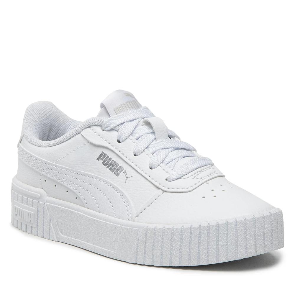 Foto 2 pulgar | Tenis Puma Carina 2.0 Ps Blancos para Niños Unisex