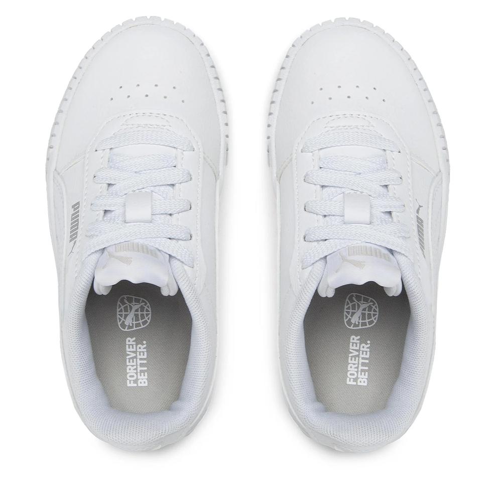 Foto 3 | Tenis Puma Carina 2.0 Ps Blancos para Niños Unisex