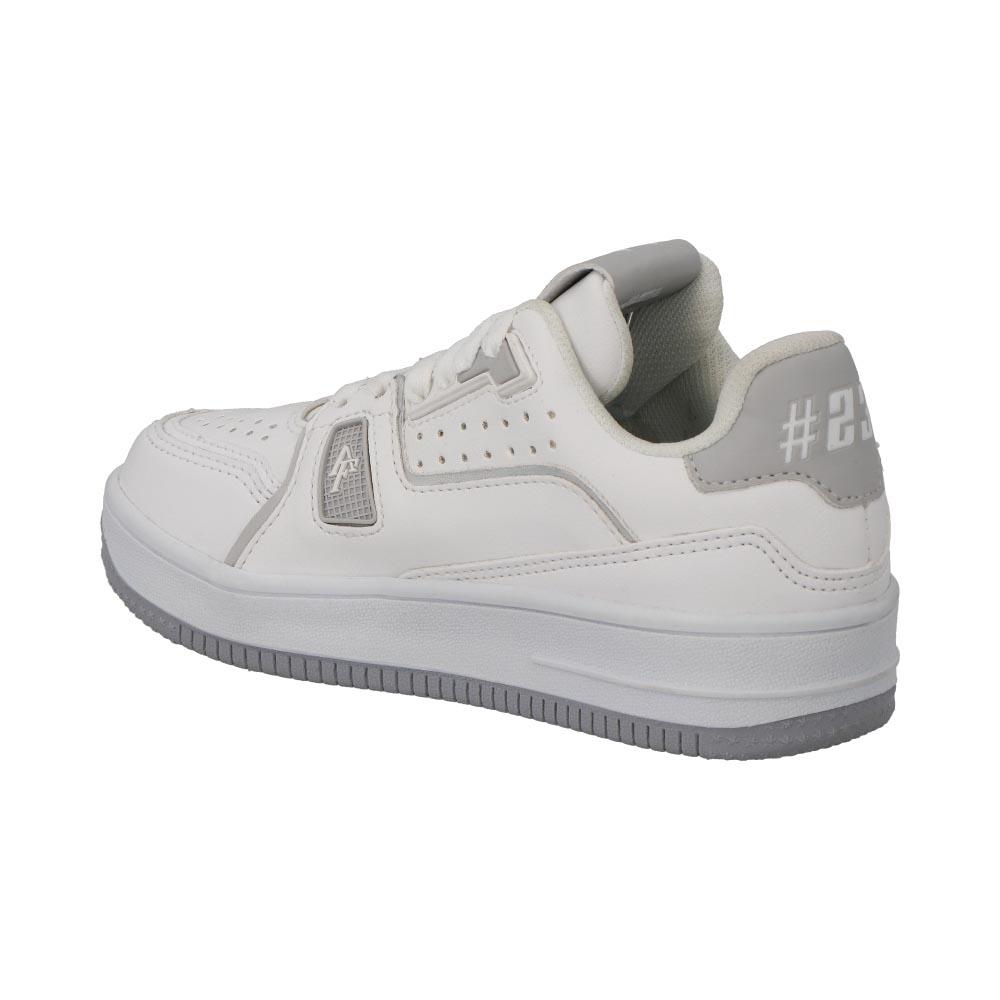 Foto 4 pulgar | Tenis Niño American Fire Sintetico Casuales Urbanos Suela Baja Comodos Blanco
