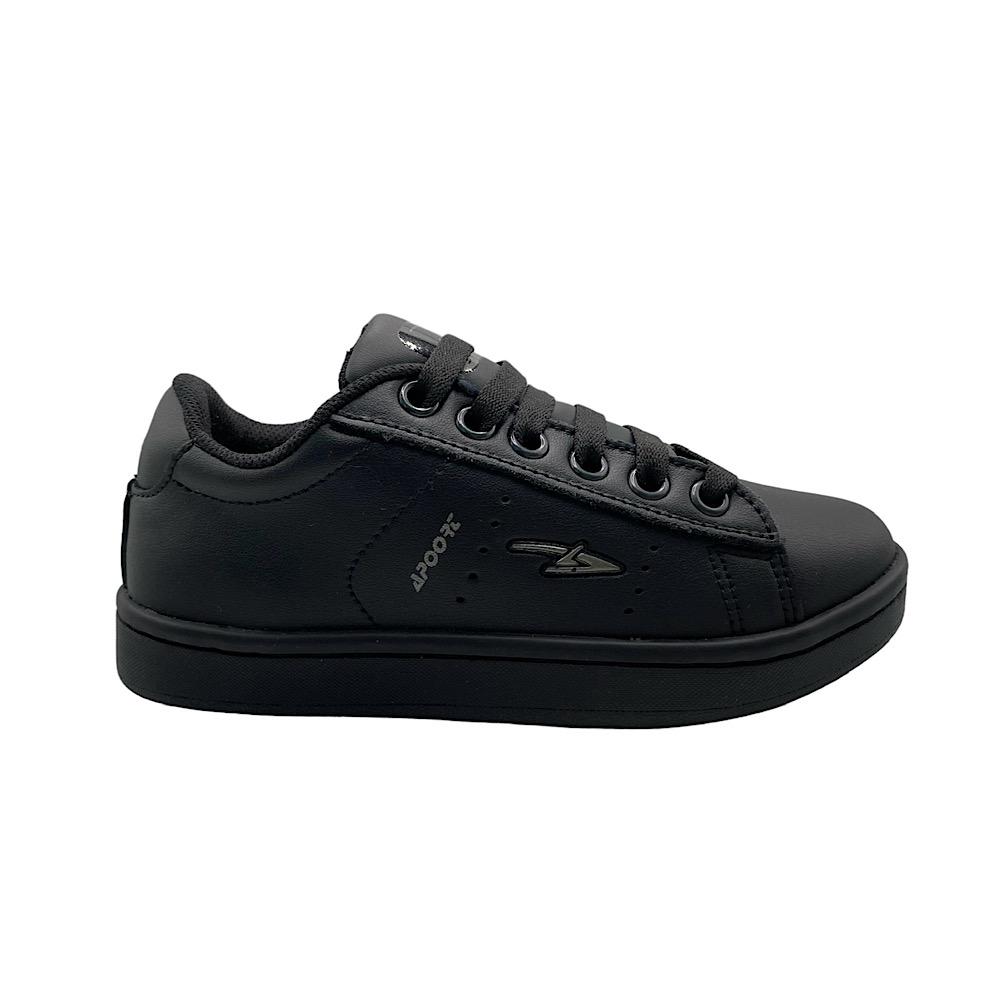 Tenis Apoort C-103 Negro/negro Unisex