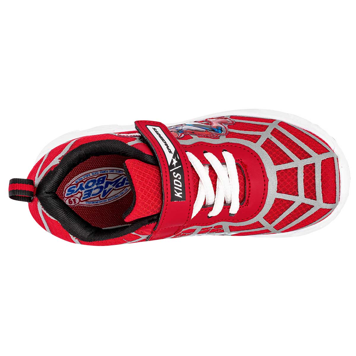 Foto 2 | Tenis Urbanos Space Boys Spider-Man Rojos para Niño