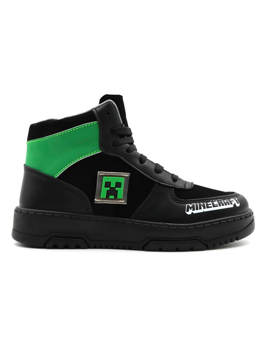 Tenis Minecraft Media Bota Para Niño $799