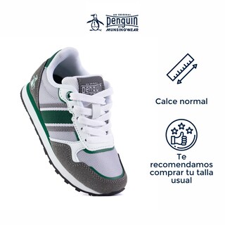 Foto 3 | Tenis Original Penguin Style Zach Gris para Niño