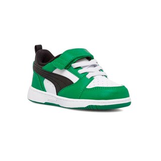 Foto 3 | Tenis Puma Rebound V2 Verdes para Niño