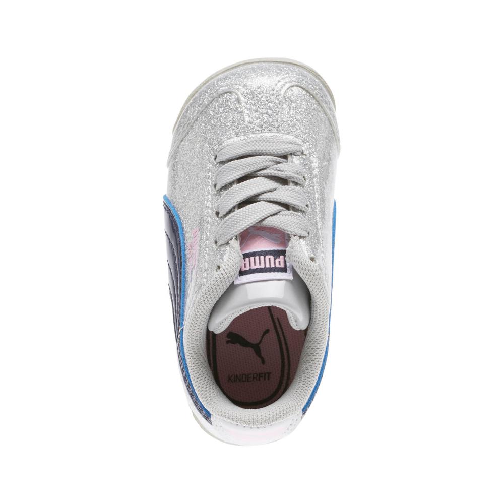 Foto 5 | Tenis Puma Roma Glam Plateados Para Niño