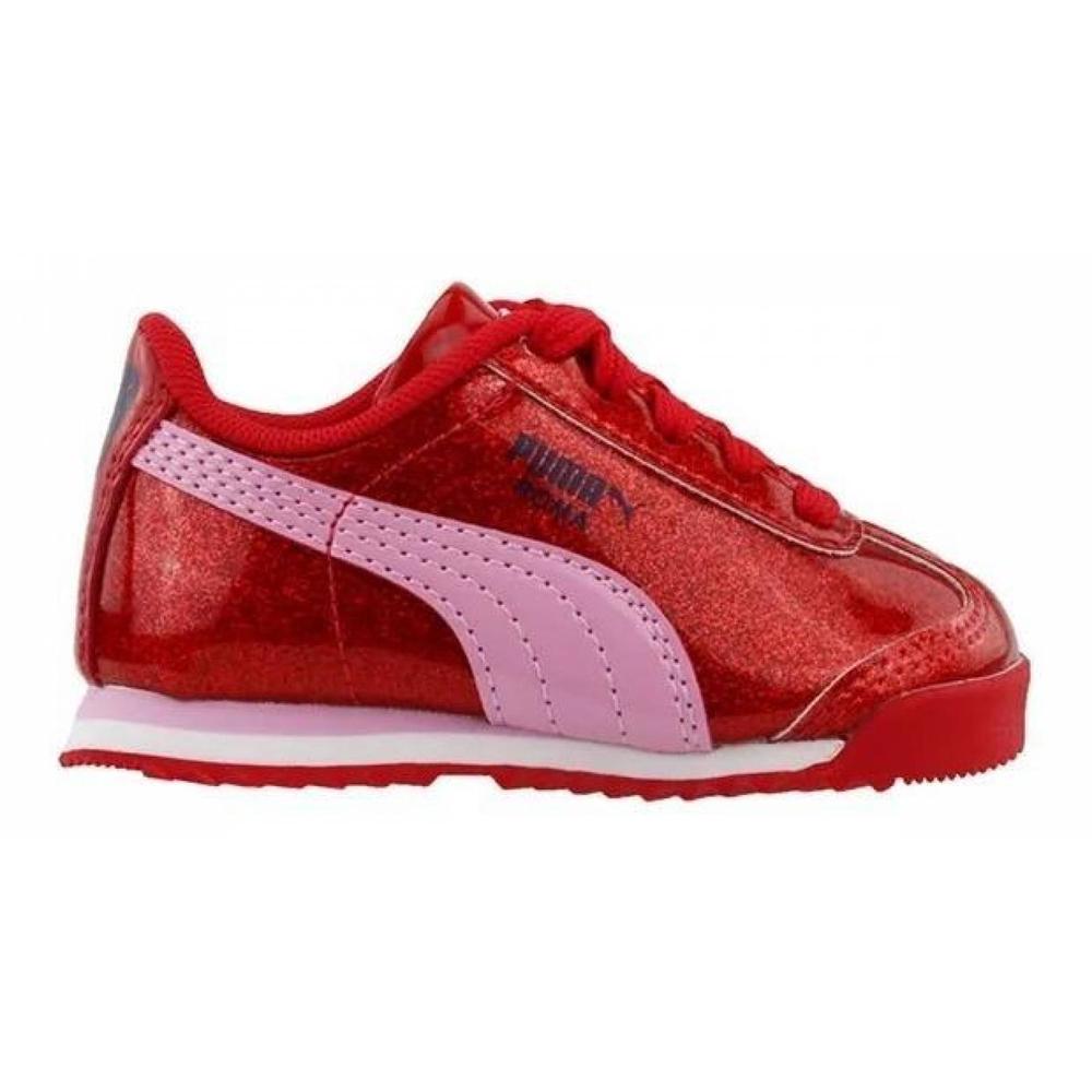 Foto 3 pulgar | Tenis Puma Roma Glam Rojo para Niño/niña Pequeño