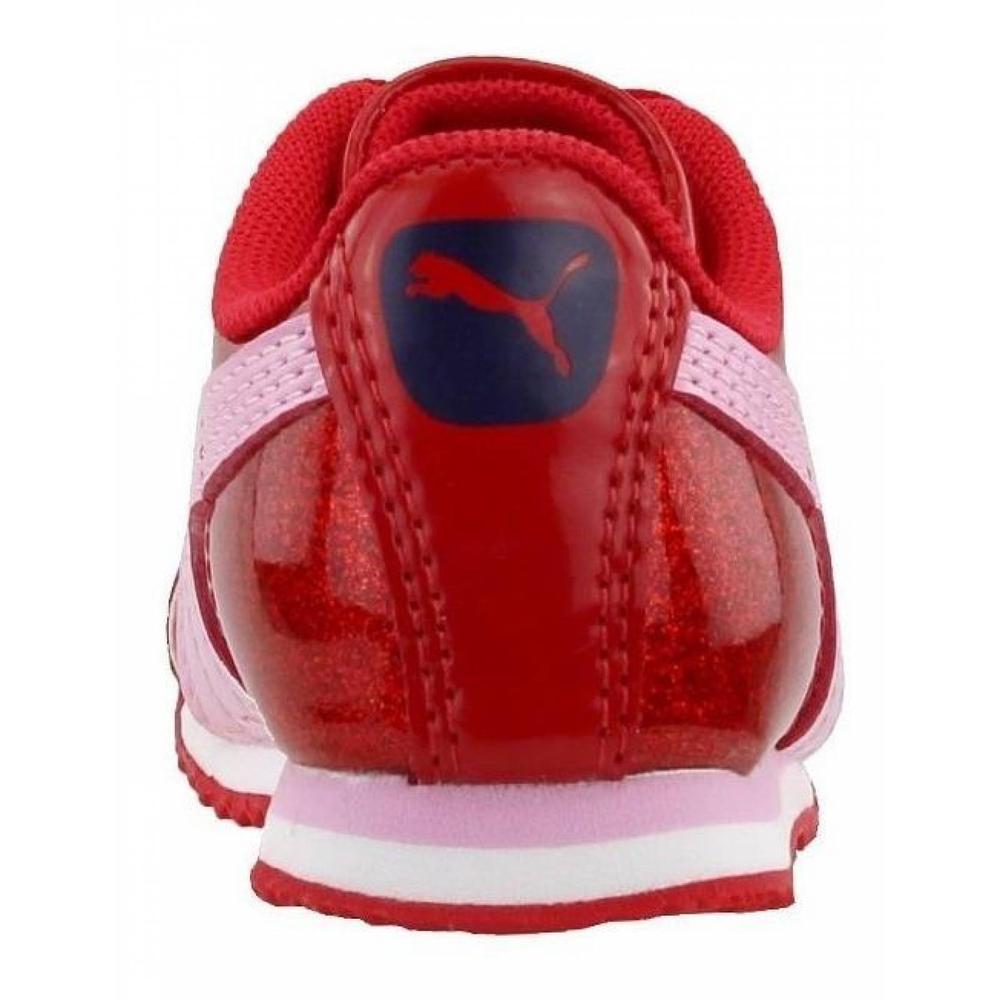 Foto 6 pulgar | Tenis Puma Roma Glam Rojo para Niño/niña Pequeño