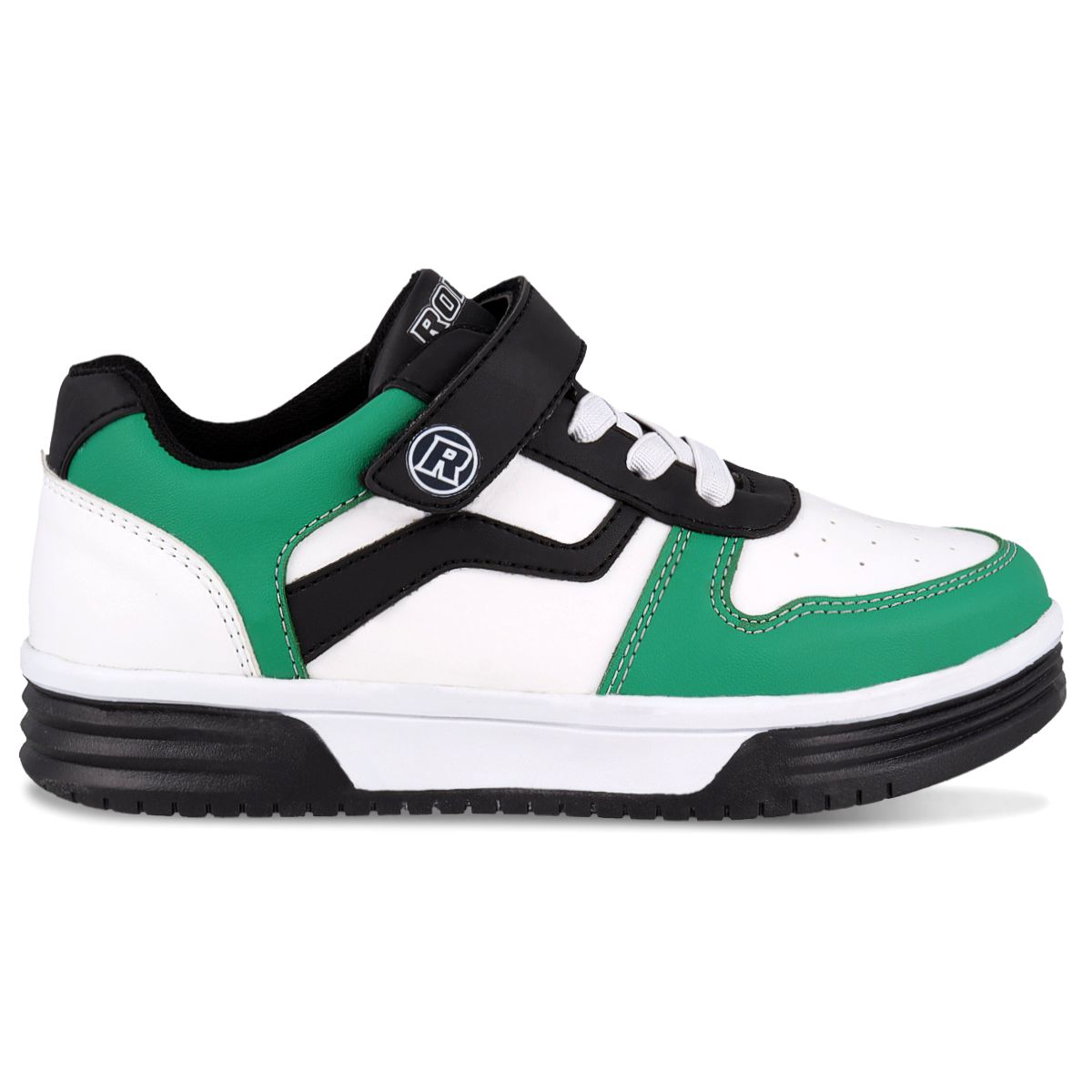 Foto 3 pulgar | Tenis Choclo Casual  Rokino 2451 Color Verde/blanco Para Niño