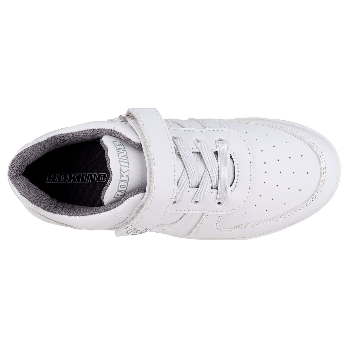 Foto 5 pulgar | Tenis Choclo Casual  Rokino 2451 Color Blanco Para Niño