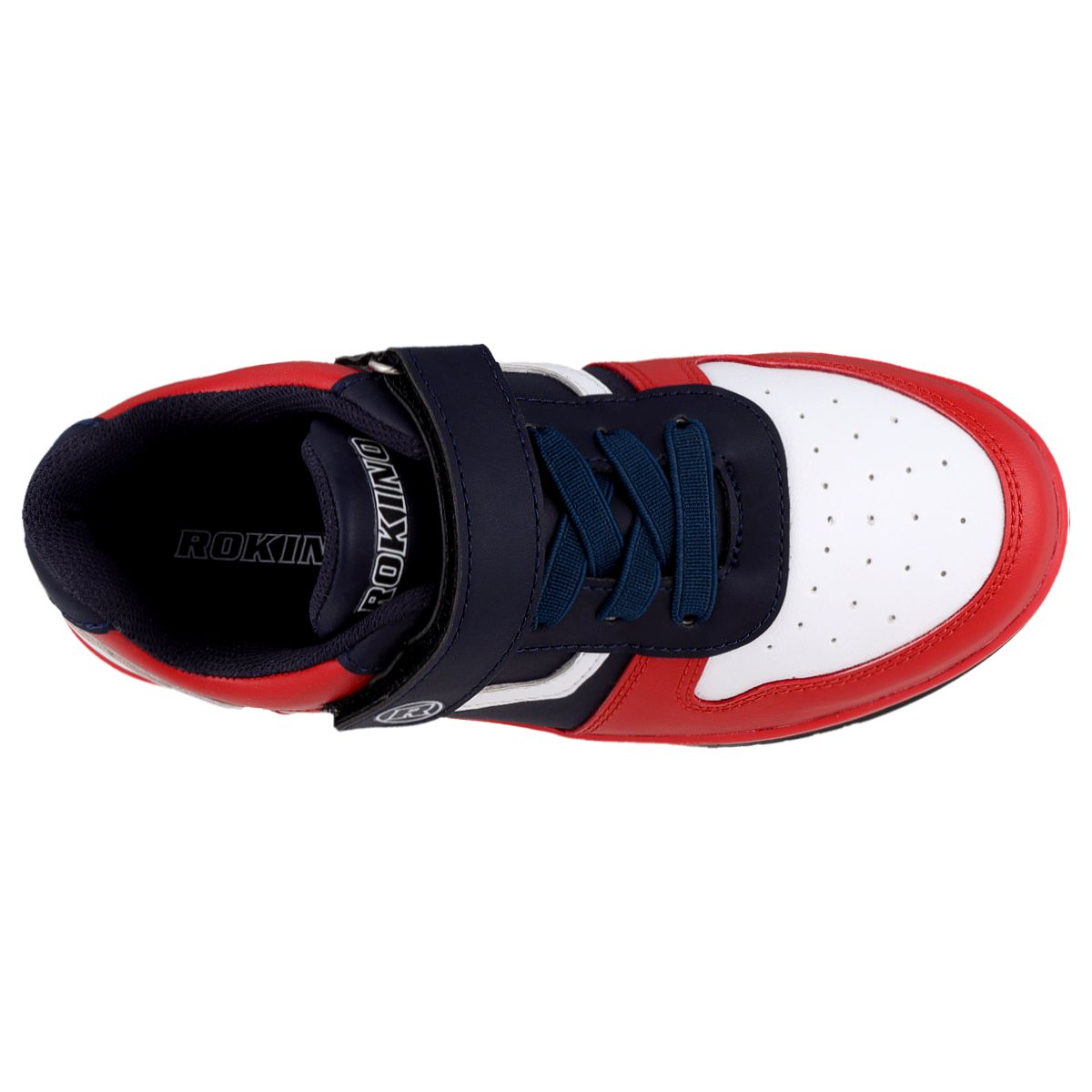 Foto 5 pulgar | Tenis Choclo Casual  Rokino 2451 Color Marino/rojo Para Niño