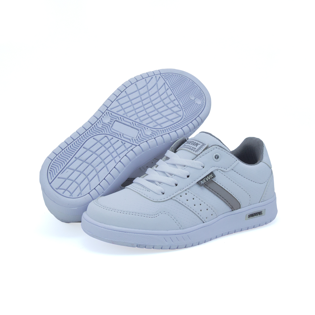 Foto 2 pulgar | Tenis Newk Infantil Linea Zaprope Color Blanco Gris