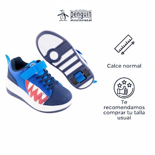 Foto 4 | Tenis Patin Speed Rollers Shark Azul Para Niño