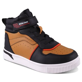 Foto 1 | Tenis Bota Urbano Rokino 3424 Color Negro/ocre Para Niño
