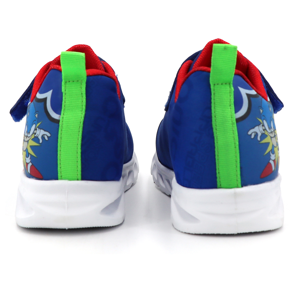 Foto 4 pulgar | Tenis Sonic The Hedgehog Azul Con Luces Para Niño