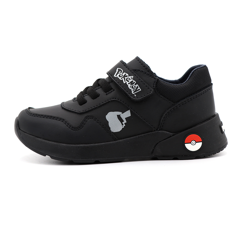 Tenis Pokemón Pikachu Pokebola Negros Para Niños