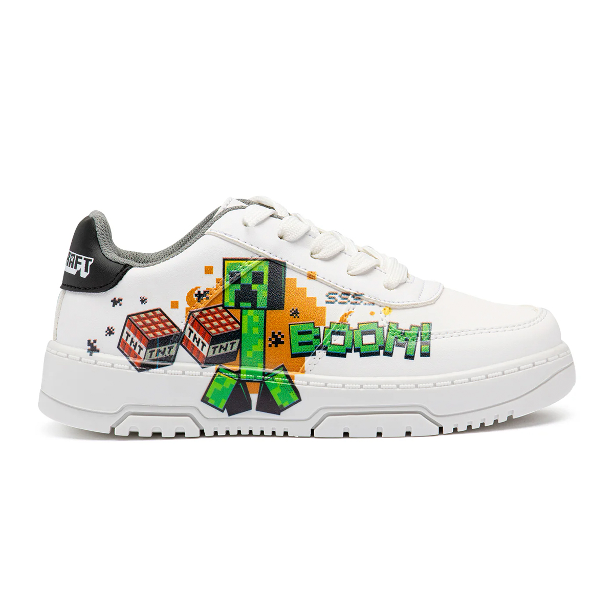 Foto 1 | Tenis para Niños Calzado Yuyin Minecraft Mi3070 Blancos