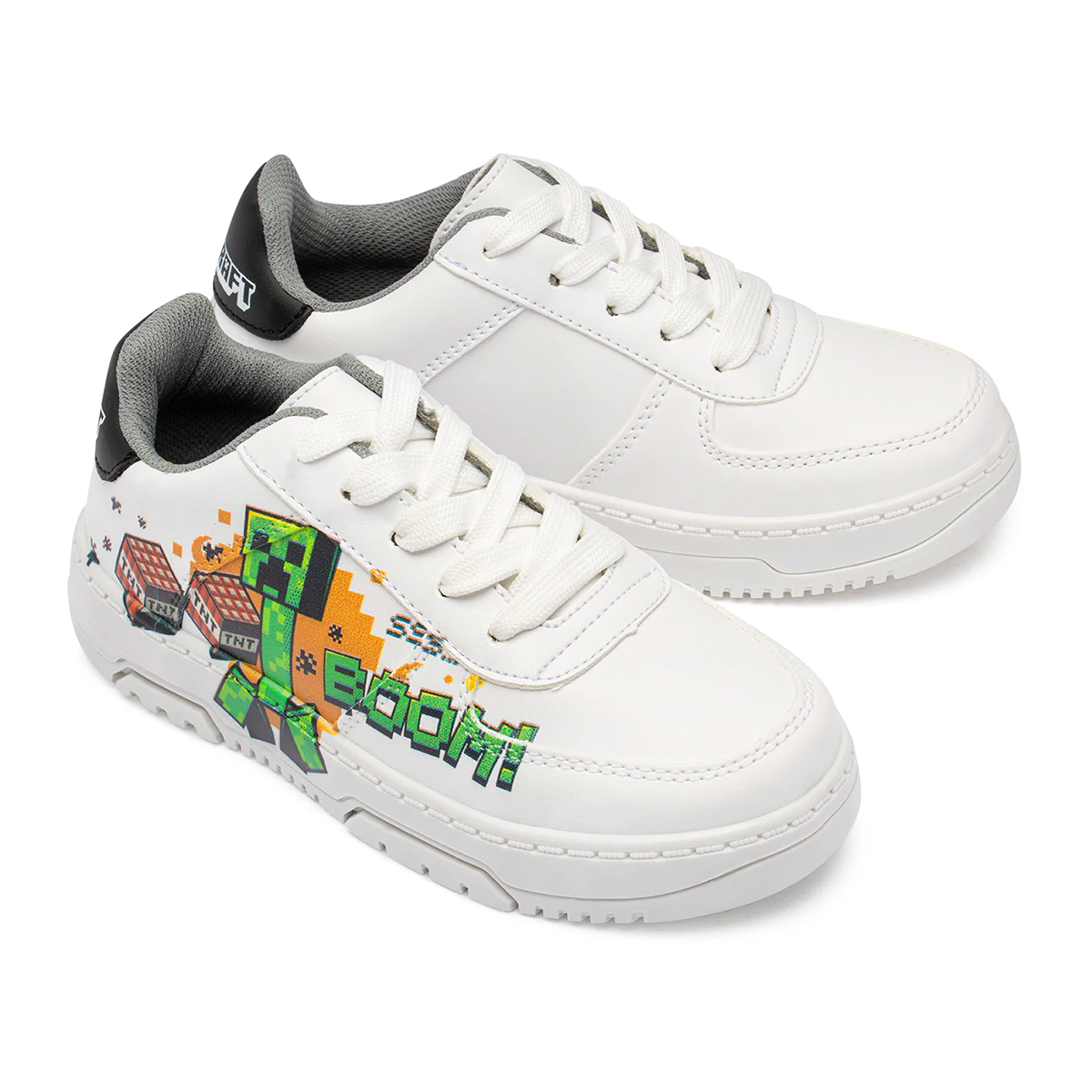 Foto 4 | Tenis para Niños Calzado Yuyin Minecraft Mi3070 Blancos