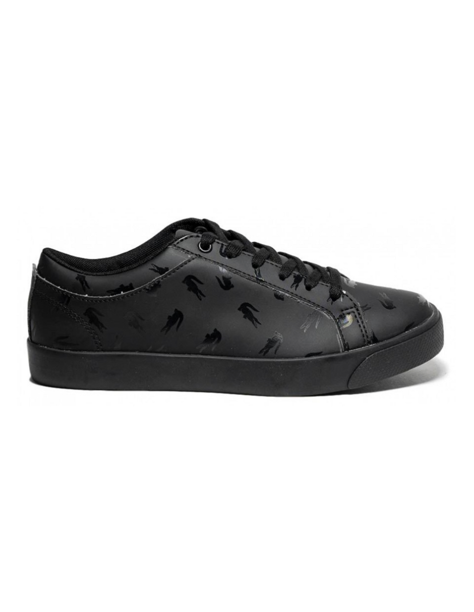 Foto 2 pulgar | Tenis Lacoste Straightset Color Negro Para Niño De Agujetas