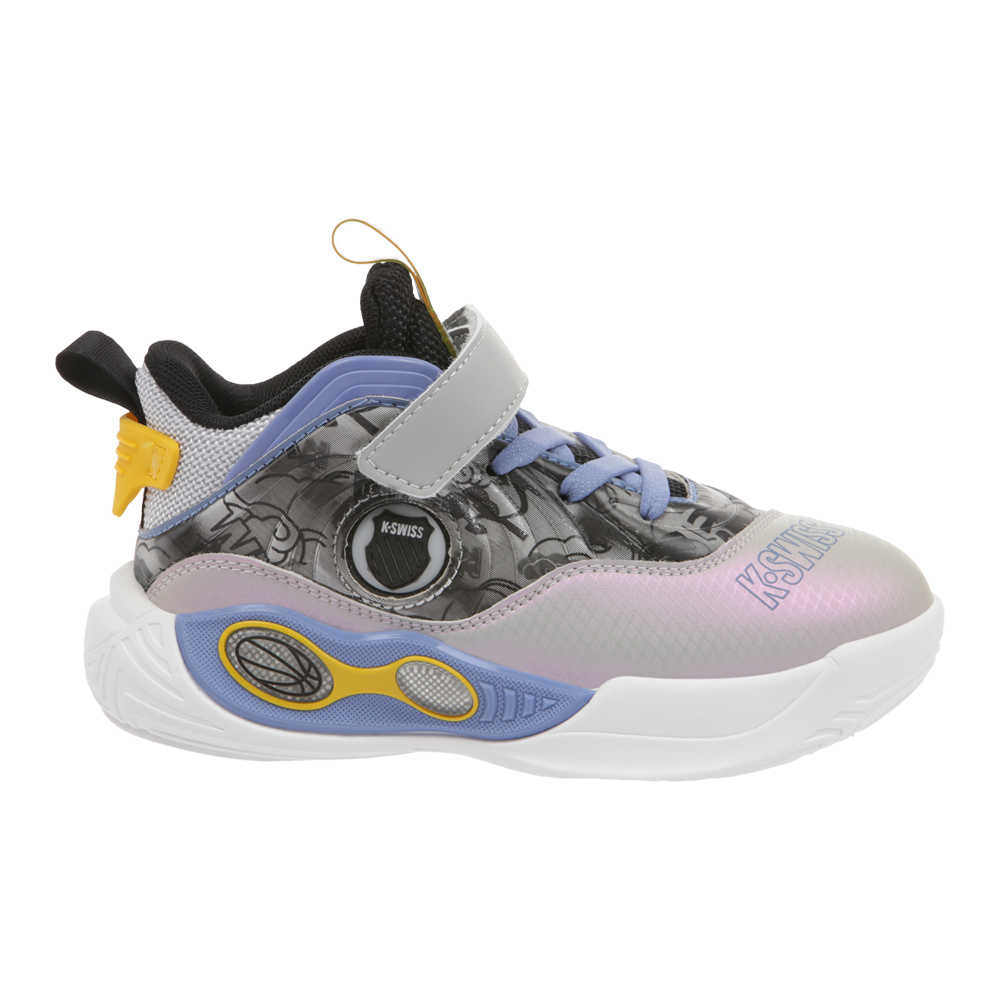 Tenis K-swiss Cosmo Casuales Escolares Para Niño Color Gris