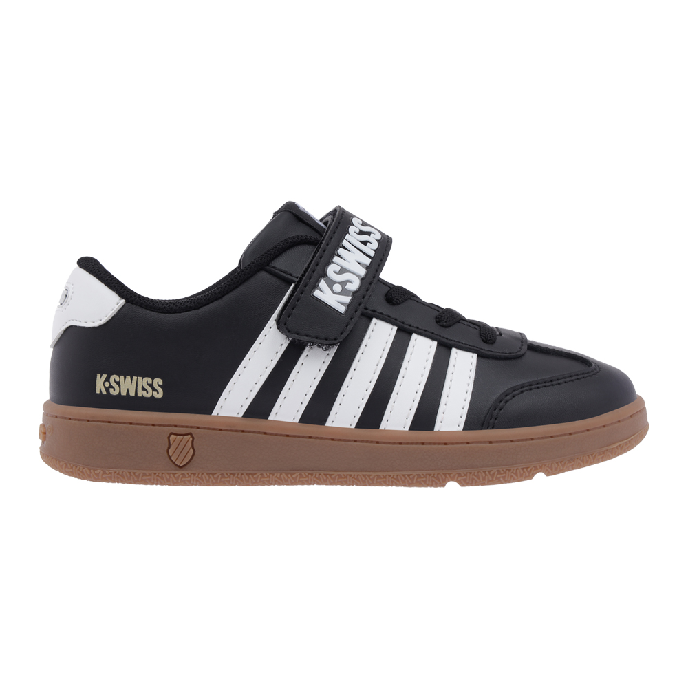 Foto 2 pulgar | Tenis K-swiss Francis Court Kids Casuales Escolares Para Niño Color Negro