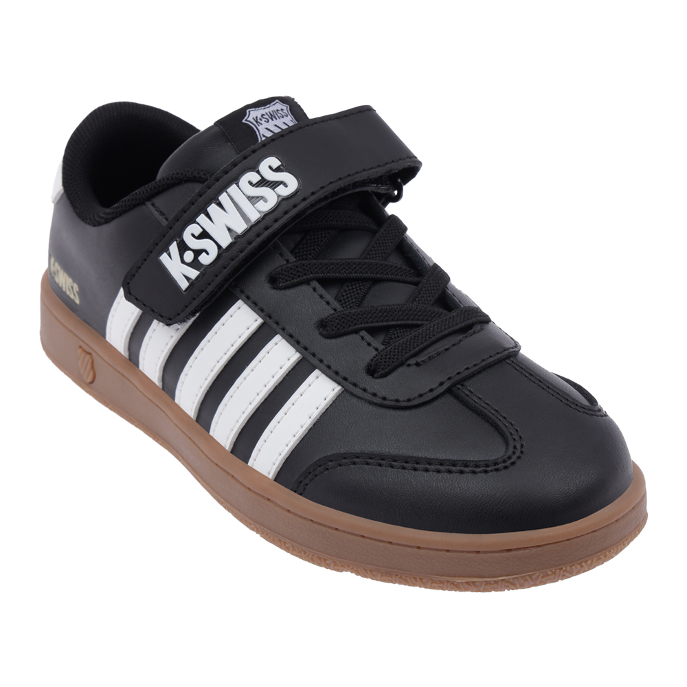 Foto 4 pulgar | Tenis K-swiss Francis Court Kids Casuales Escolares Para Niño Color Negro