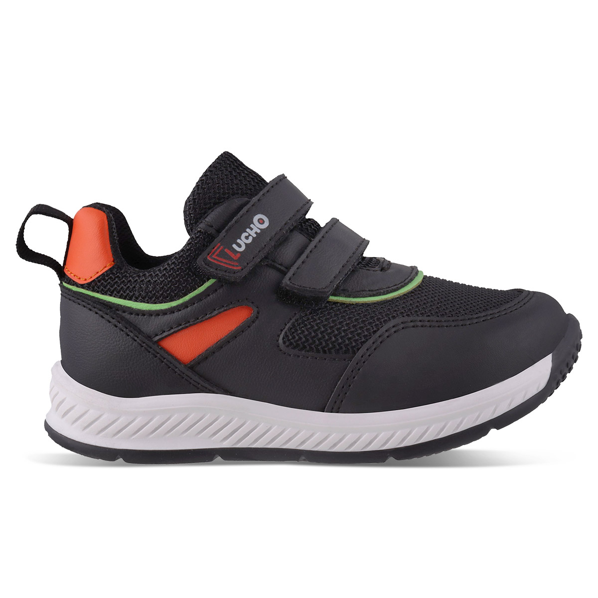 Foto 2 | Tenis Para Bebé Lucho 2094 Color Negro/naranja Para Niño
