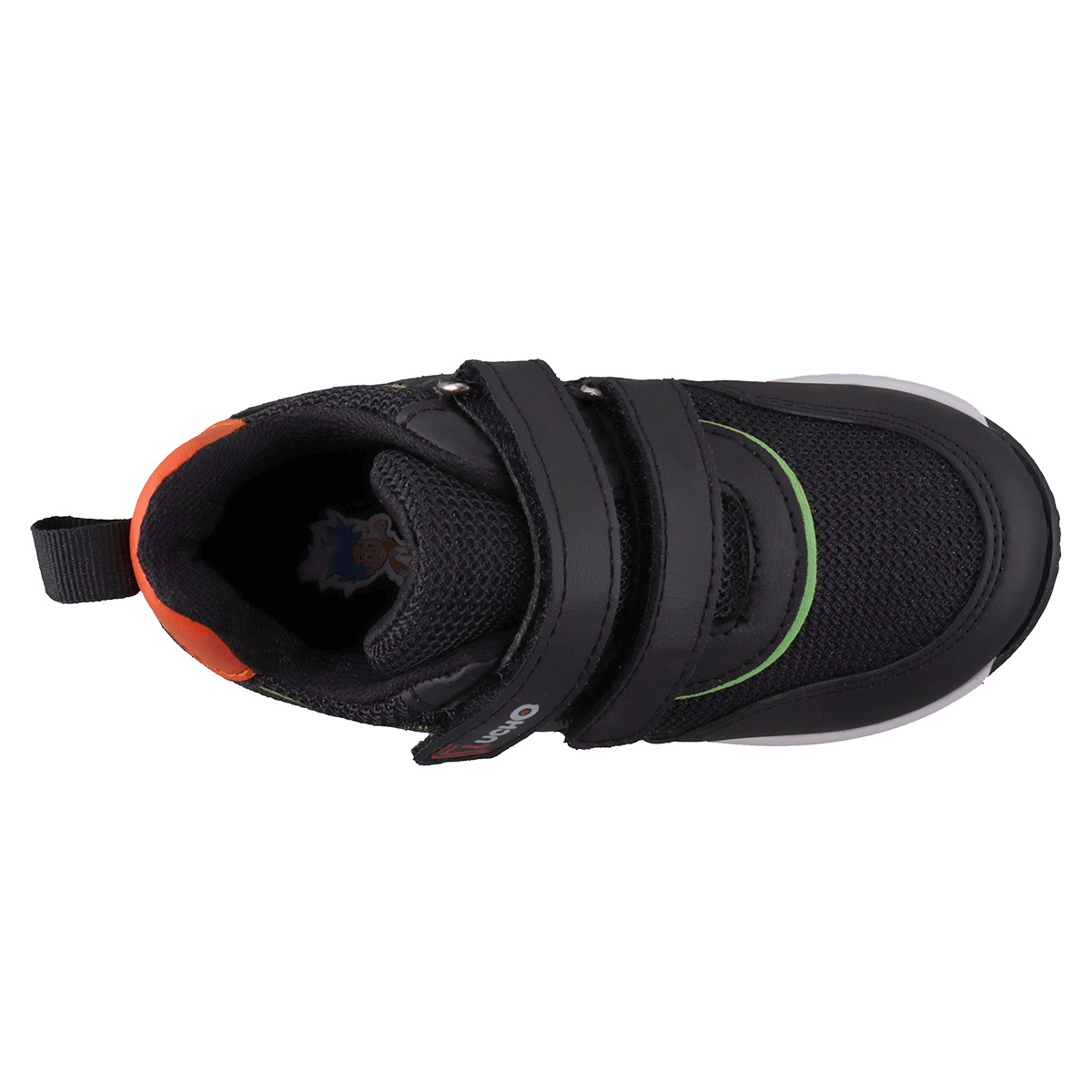 Foto 5 pulgar | Tenis Para Bebé Lucho 2094 Color Negro/naranja Para Niño