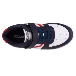 Foto 4 | Tenis Choclo Casual Rokino 2451 Color Marino/blanco Para Niño