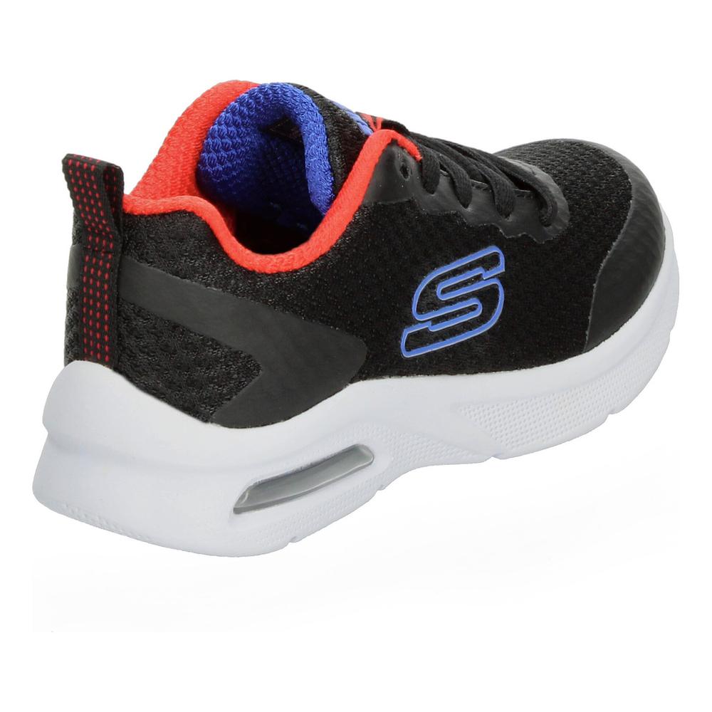 Foto 4 pulgar | Tenis Skechers Negro Para Niño [ske1013] Rojo