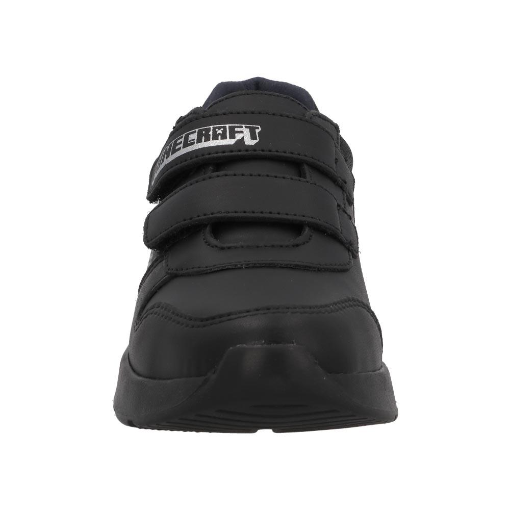 Foto 6 pulgar | Tenis Niño Minecraft Escolares Velcro Durables Negro