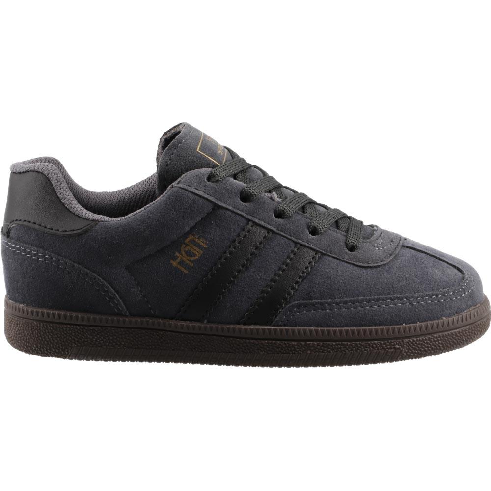 Tenis Niño Hgn By Mr Shu Casual Comodo Agujetas Gris