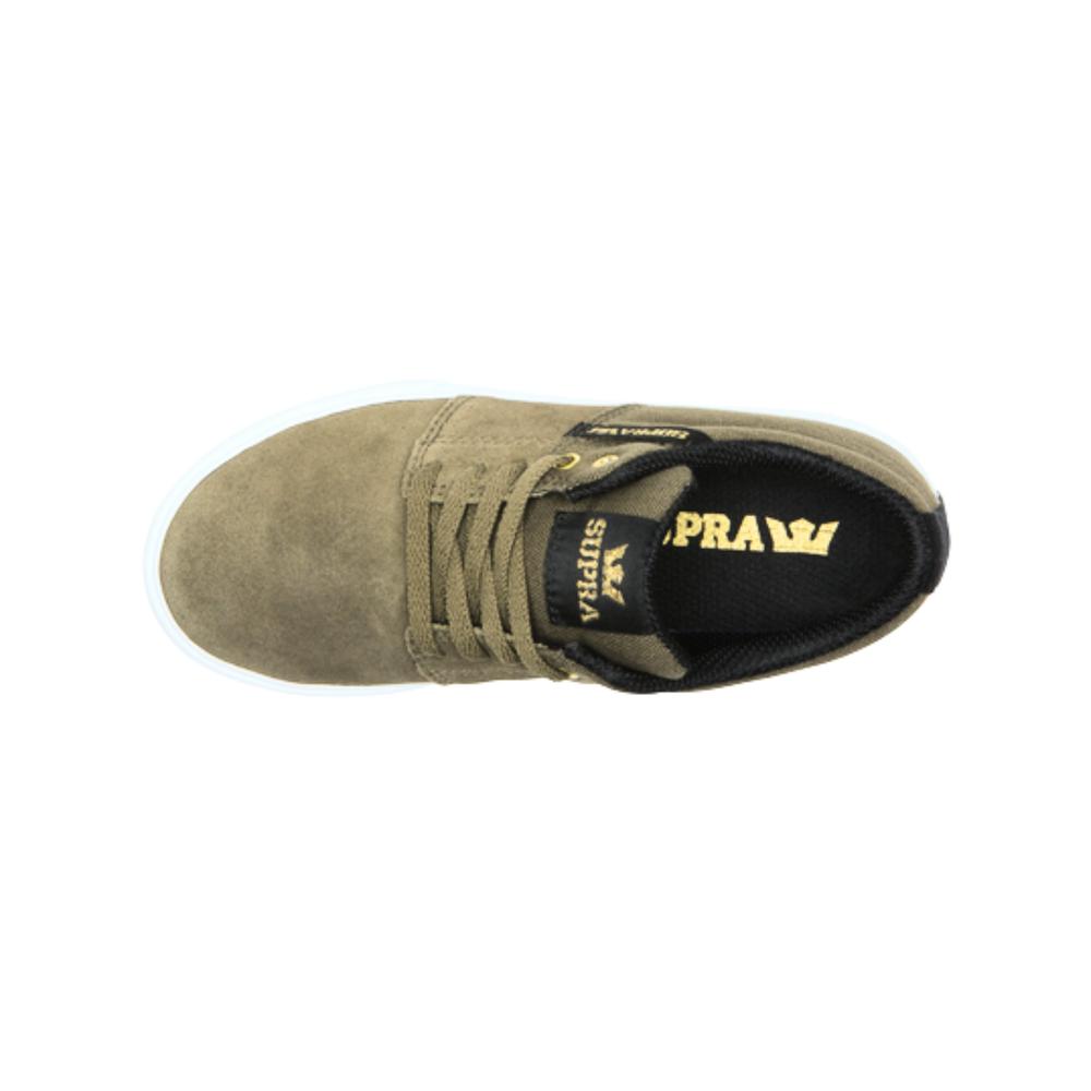 Foto 4 pulgar | Tenis Supra Kids Stacks Ii Vulc Niño Comodo Verde
