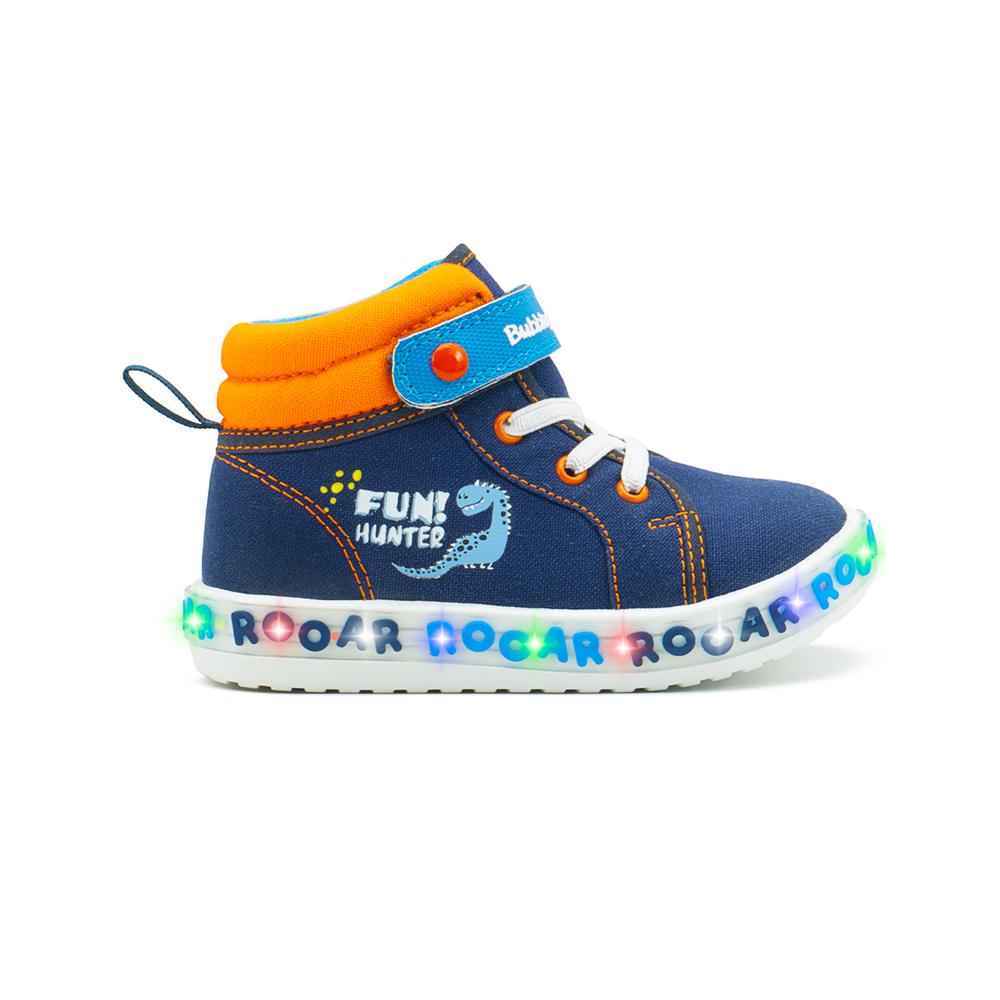Foto 1 | Tenis Bota Bubble Gummers Para Niño Con Luz Dinosaurio Rosa