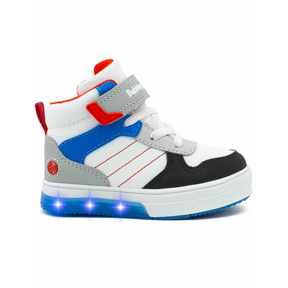 Foto 2 pulgar | Tenis Bota Con Luces Bubble Gummers Vancouveriii Blanco/rey Blanco