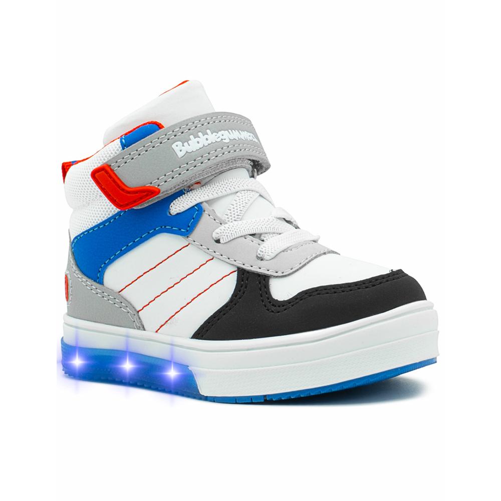 Foto 7 pulgar | Tenis Bota Con Luces Bubble Gummers Vancouveriii Blanco/rey Blanco