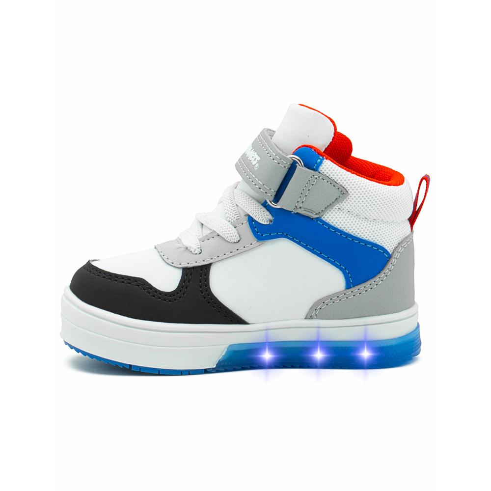 Foto 8 pulgar | Tenis Bota Con Luces Bubble Gummers Vancouveriii Blanco/rey Blanco
