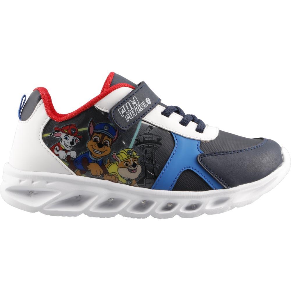 Foto 2 pulgar | Tenis Niño Paw Patrol Luces Comodos Correr Azul