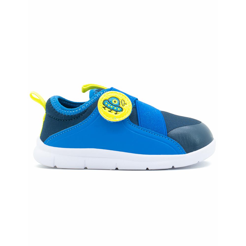 Tenis Bubble Gummers Uzielito Contactel Elástico Space Azul Verde