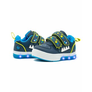 Foto 3 | Tenis Bubble Gummers Ugly Para Niño Dinosaurio Con Luces Azul Marino