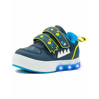 Foto 5 | Tenis Bubble Gummers Ugly Para Niño Dinosaurio Con Luces Azul Marino