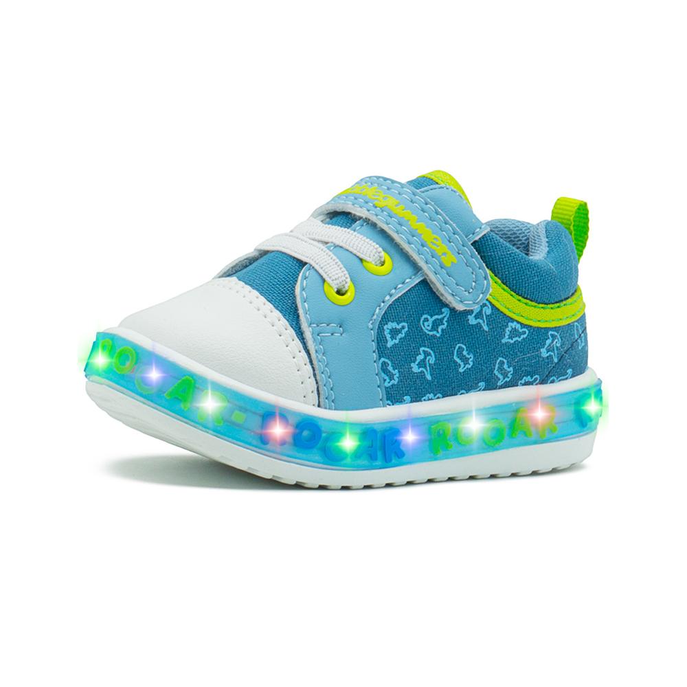 Foto 5 | Tenis Bubble Gummers  Para Niños Con Luces Dinosaurios 12-17 Azul