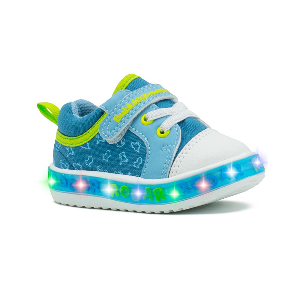 Foto 7 pulgar | Tenis Bubble Gummers  Para Niños Con Luces Dinosaurios 12-17 Azul