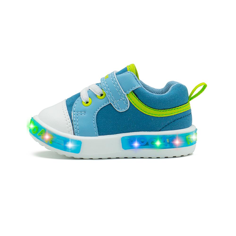 Foto 8 pulgar | Tenis Bubble Gummers  Para Niños Con Luces Dinosaurios 12-17 Azul