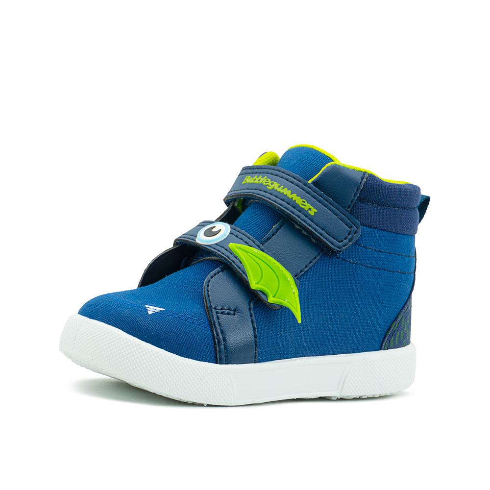 Foto 4 | Tenis Bota Bubble Gummers Trébol Para Niño Doble Velcro Azul Marino