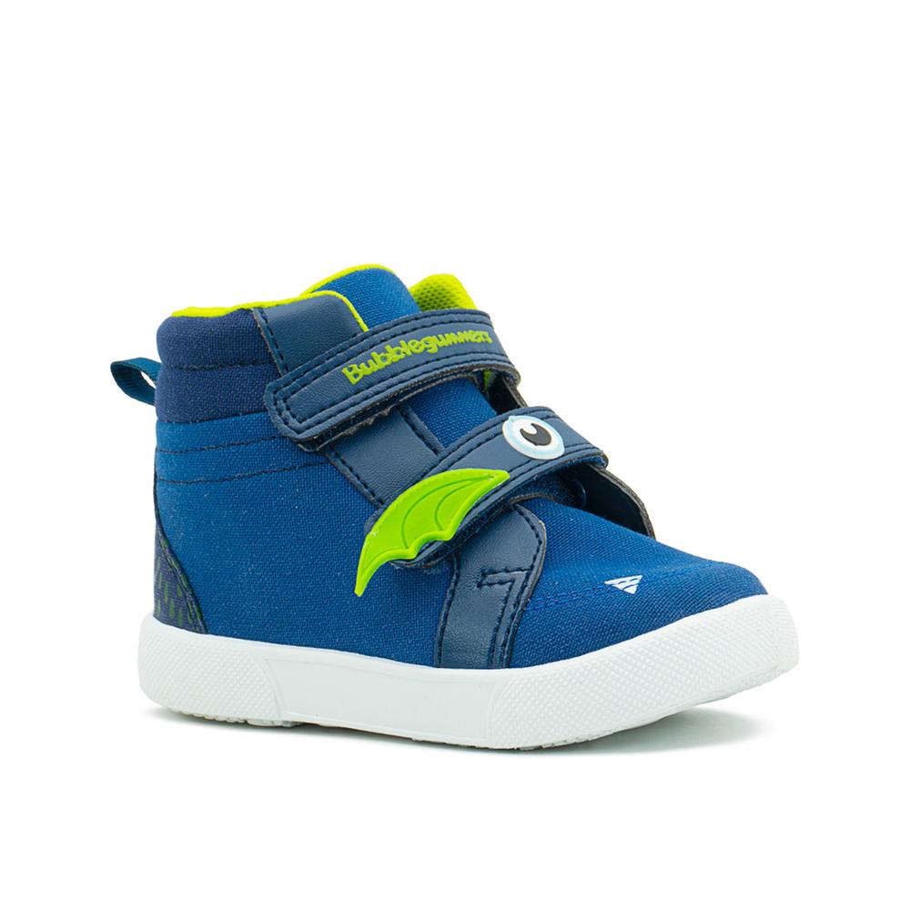 Foto 6 pulgar | Tenis Bota Bubble Gummers Trébol Para Niño Doble Velcro Azul Marino