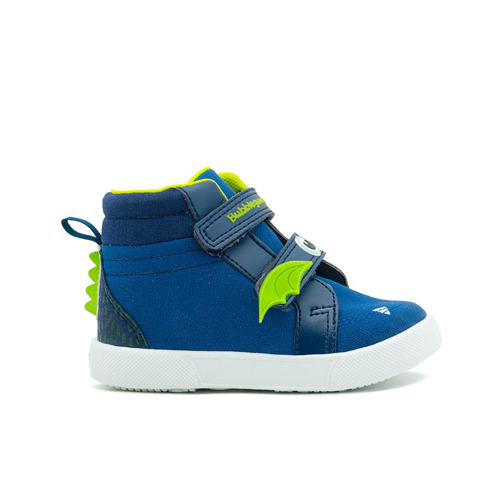 Foto 8 pulgar | Tenis Bota Bubble Gummers Trébol Para Niño Doble Velcro Azul Marino