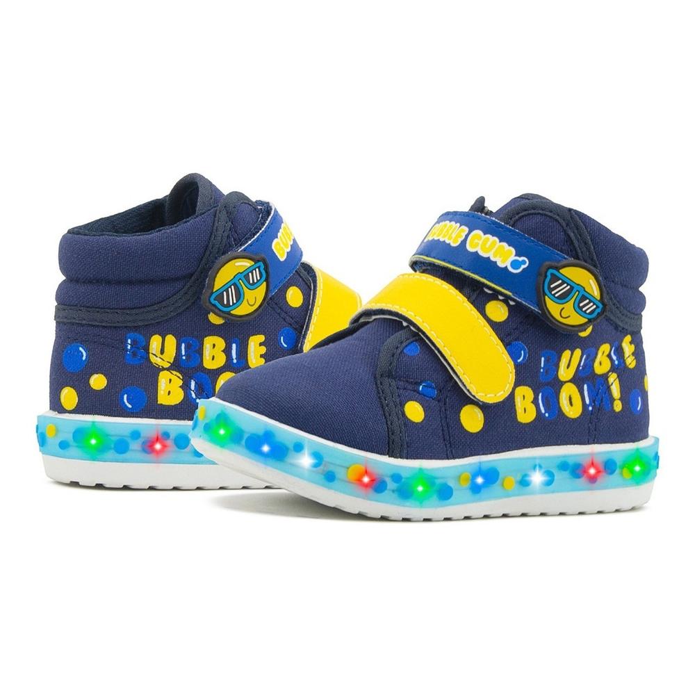 Foto 4 pulgar | Tenis Bota Niño Bubble Gummers Con Luces Azul 12-17 Azul Marino