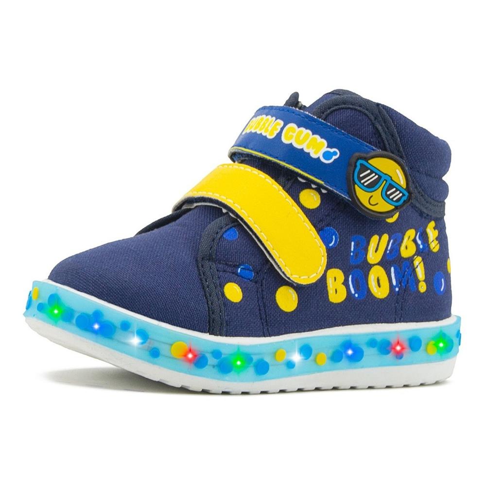 Foto 4 | Tenis Bota Niño Bubble Gummers Con Luces Azul 12-17 Azul Marino