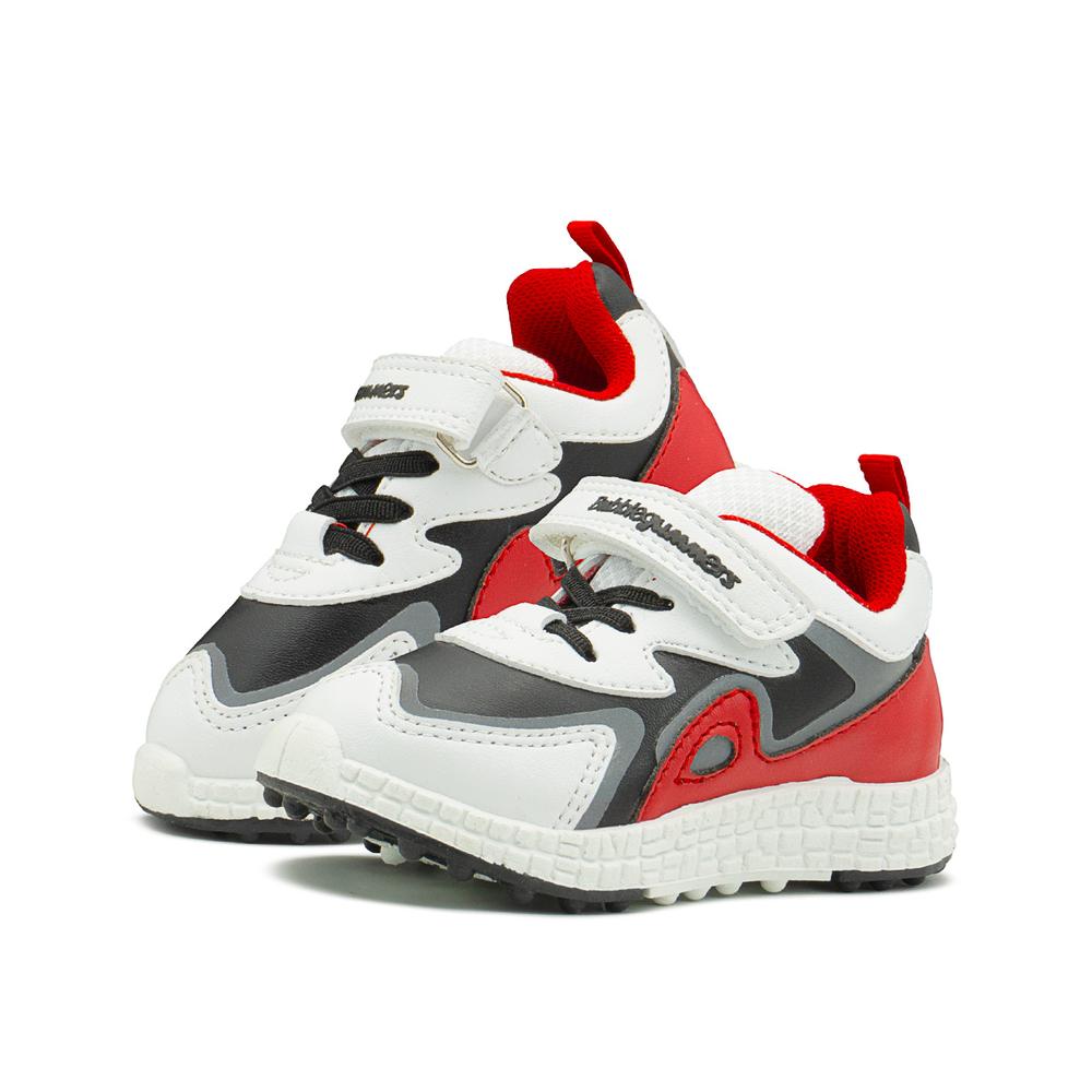 Foto 2 pulgar | Tenis Bubble Gummers Timón Para Niño Casuales Blanco/rojo Blanco