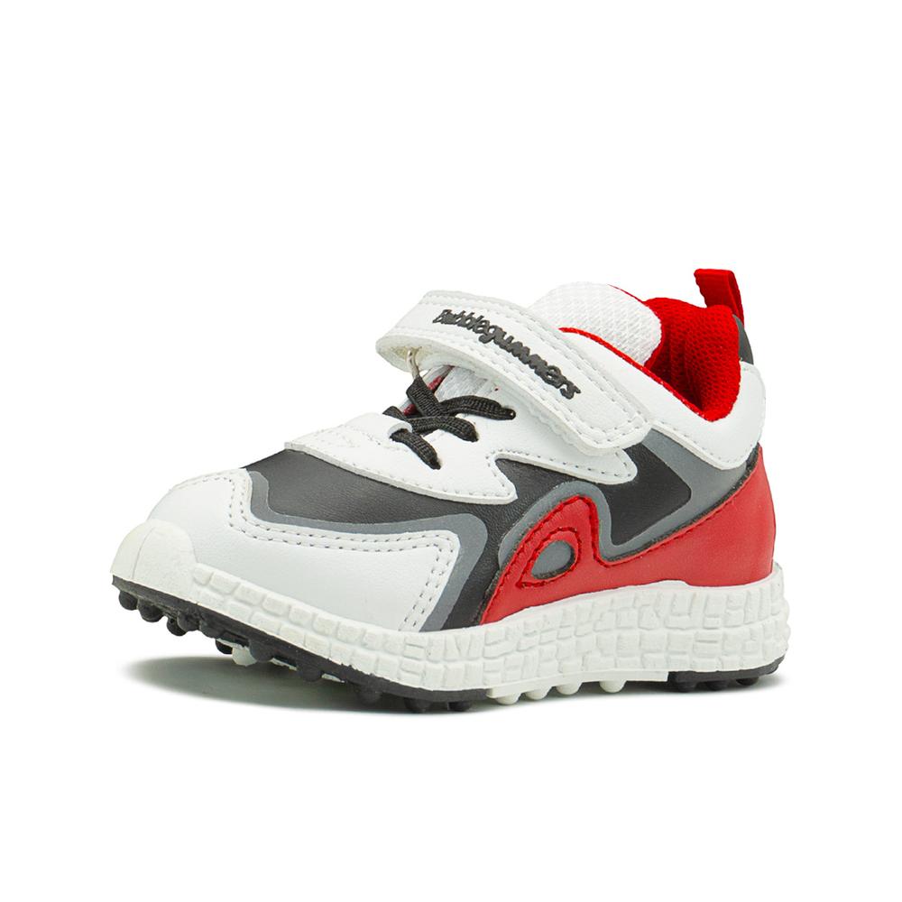 Foto 5 pulgar | Tenis Bubble Gummers Timón Para Niño Casuales Blanco/rojo Blanco